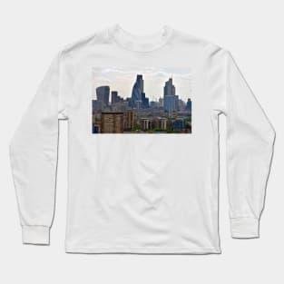 London Skyline Cityscape England Long Sleeve T-Shirt